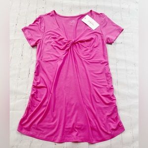 [Isabel Maternity] NWT pink twist front tee womens maternity medium
